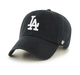 Adult Los Angeles Dodgers '47 Brand Black/White Clean Up Adjustable Hat - Men's