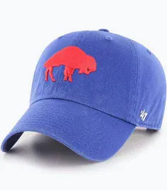 47 Brand Adjustable Hat Adjustable / Blue Buffalo Bills '47 Brand Blue Throwback Clean Up Adjustable Hat