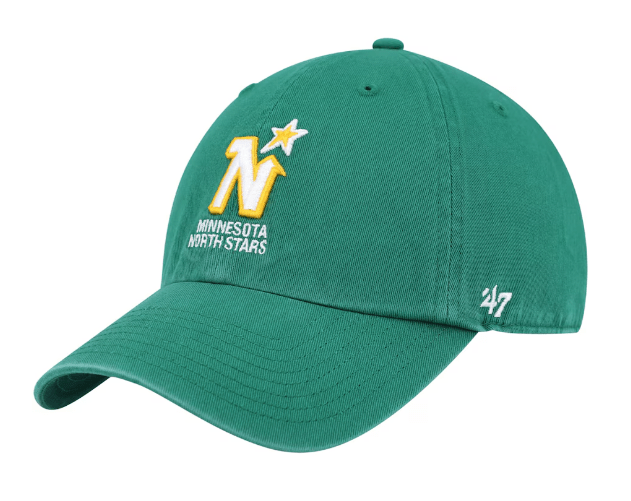 Adult Minnesota North Stars '47 Brand Green Clean Up Adjustable Hat - Men's
