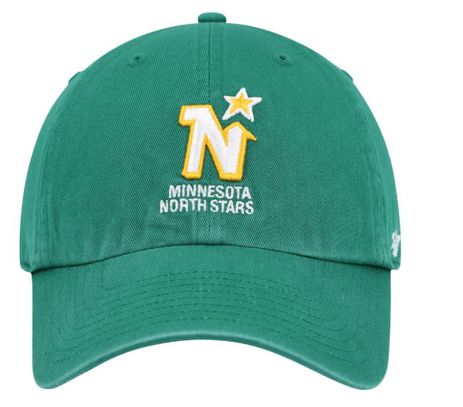 Adult Minnesota North Stars '47 Brand Green Clean Up Adjustable Hat - Men's
