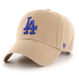 Adult Los Angeles Dodgers '47 Brand Khaki/Blue Clean Up Adjustable Hat - Men's