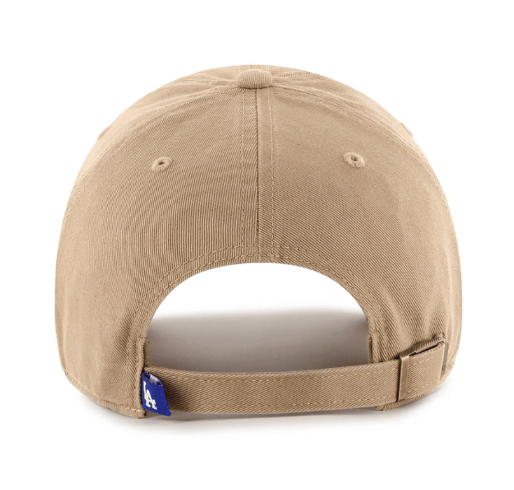 Adult Los Angeles Dodgers '47 Brand Khaki/Blue Clean Up Adjustable Hat - Men's