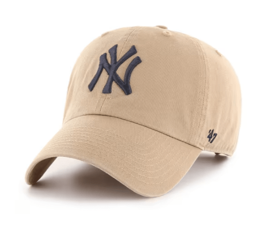 Adult New York Yankees '47 Brand Khaki/Navy Clean Up Adjustable Hat - Men's