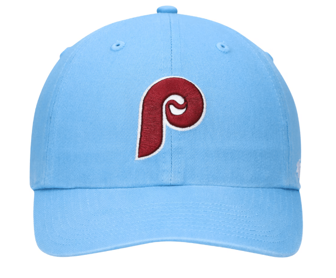 Adult Philadelphia Phillies '47 Brand Light Blue Clean Up Adjustable Hat - Men's