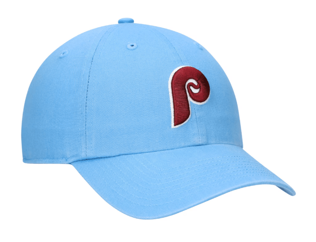 Adult Philadelphia Phillies '47 Brand Light Blue Clean Up Adjustable Hat - Men's
