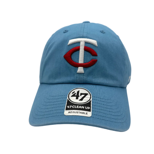47 Brand Adjustable Hat Adjustable / Lt Blue Minnesota Twins '47 Brand Light Blue Team Logo Clean Up Adjustable Hat - Men's