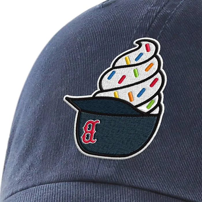 47 Brand Adjustable Hat Adjustable / Navy Adult Boston Red Sox '47 Brand Navy Ice Cream Helmet Clean Up Adjustable Hat - Men's