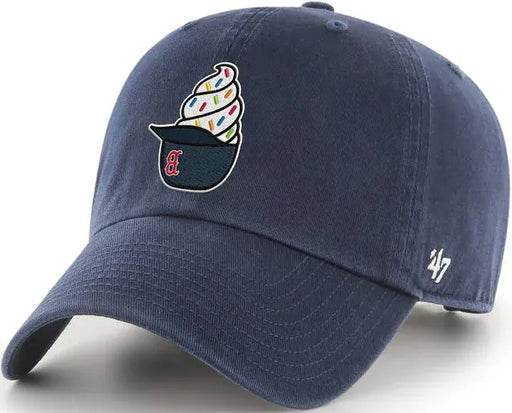 47 Brand Adjustable Hat Adjustable / Navy Adult Boston Red Sox '47 Brand Navy Ice Cream Helmet Clean Up Adjustable Hat - Men's