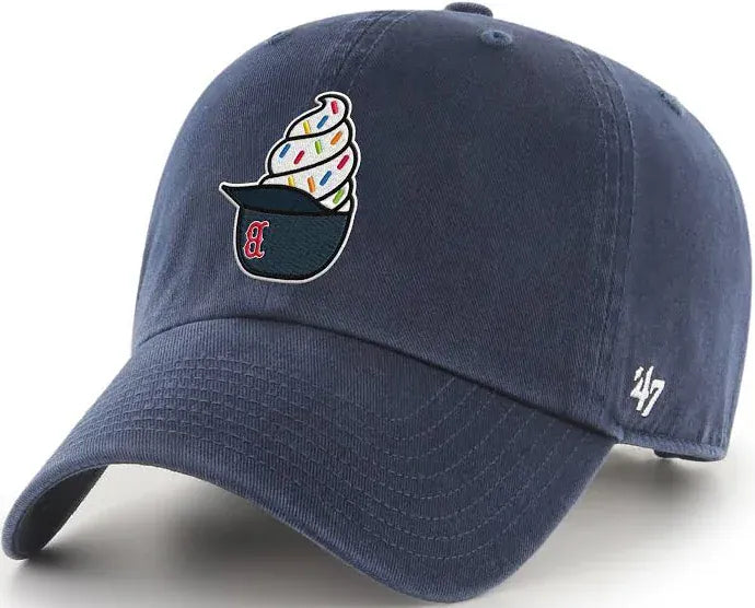 47 Brand Adjustable Hat Adjustable / Navy Adult Boston Red Sox '47 Brand Navy Ice Cream Helmet Clean Up Adjustable Hat - Men's