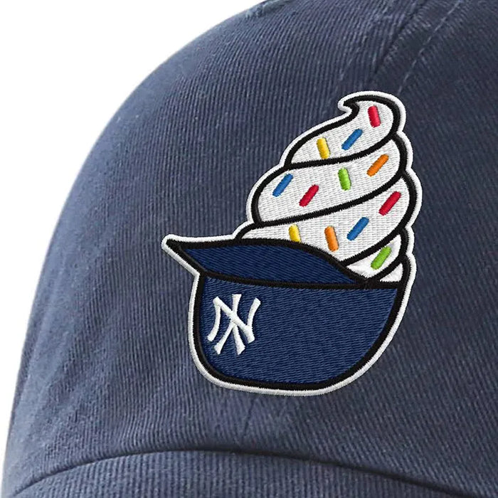 Adult New York Yankees '47 Brand Navy Ice Cream Helmet Clean Up Adjustable Hat - Men's