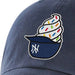 Adult New York Yankees '47 Brand Navy Ice Cream Helmet Clean Up Adjustable Hat - Men's
