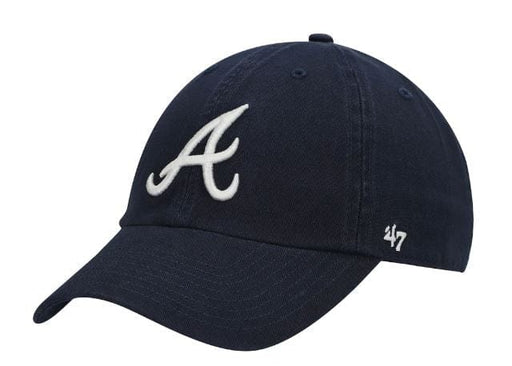 Atlanta Braves '47 Brand Navy Clean Up Adjustable Hat
