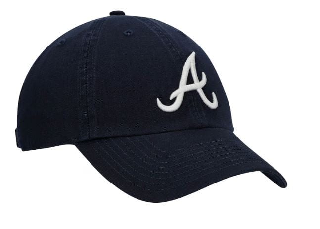 47 Brand Adjustable Hat Adjustable / Navy Atlanta Braves '47 Brand Navy Clean Up Adjustable Hat