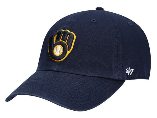 47 Brand Adjustable Hat Adjustable / Navy Milwaukee Brewers '47 Brand Navy Clean Up Adjustable Hat