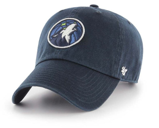 Minnesota Timberwolves '47 Brand Navy Clean Up Adjustable Hat