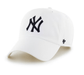 Adult New York Yankees '47 Brand White Clean Up Adjustable Hat - Men's