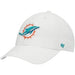 47 Brand Adjustable Hat Adjustable / White Miami Dolphins '47 Brand White Clean Up Adjustable Hat
