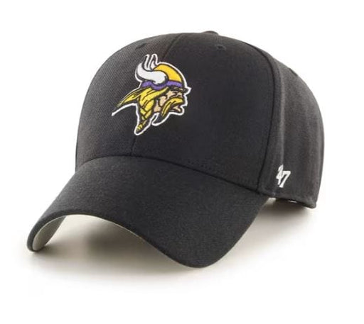 Adult Minnesota Vikings '47 Brand Black MVP Adjustable Hat - Men's