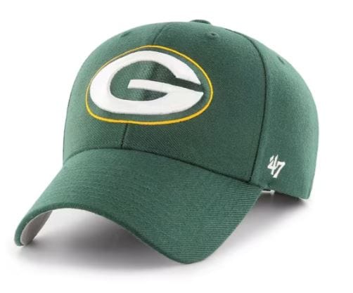 47 Brand Adjustable Hat OSFM / Green Adult Green Bay Packers '47 Brand Green MVP Adjustable Hat - Men's