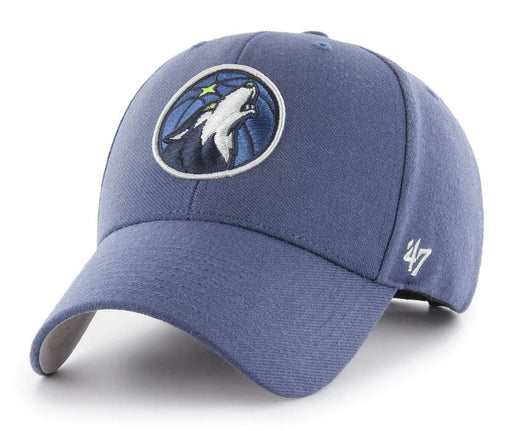 47 Brand Adjustable Hat OSFM / Navy Minnesota Timberwolves '47 Brand Navy MVP Adjustable Hat