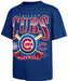 47 Brand Apparel MLB Adult Chicago Cubs '47 Navy Chrometown Cross Bats Franklin T-Shirt - Men's