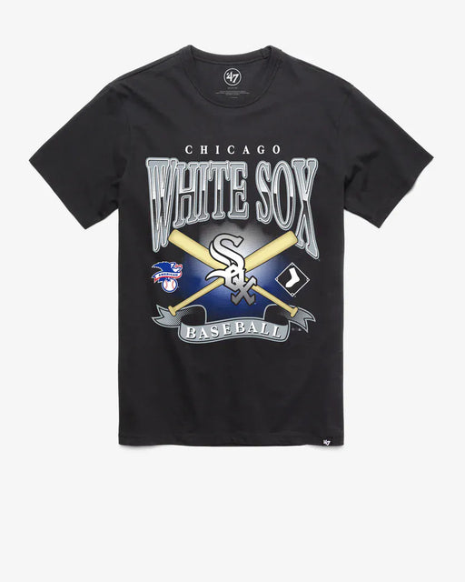 Adult Chicago White Sox '47 Navy Chrometown Cross Bats Franklin T-Shirt - Men's