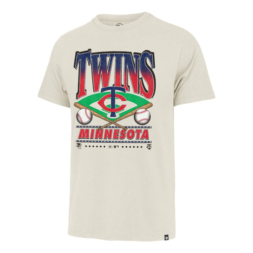 47 Brand Apparel MLB Adult Minnesota Twins '47 Chrome Dune Straight Shot Two Franklin T-Shirt - Men's