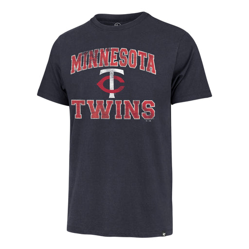 47 Brand Apparel MLB Adult Minnesota Twins '47 Navy Union Arch Franklin T-Shirt - Men's
