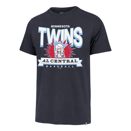 47 Brand Apparel MLB Adult Minnesota Twins Cooperstown '47 Navy Twelve Six Franklin T-Shirt - Men's