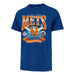 47 Brand Apparel MLB Adult New York Mets '47 Navy Chrometown Cross Bats Franklin T-Shirt - Men's