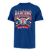 47 Brand Apparel MLB Adult Texas Rangers '47 Navy Chrometown Cross Bats Franklin T-Shirt - Men's