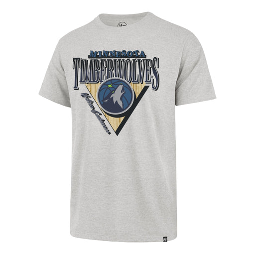 47 Brand, LLC Apparel NBA Adult Minnesota Timberwolves '47 Brand Relay Gray Court Speed Franklin T Shirt - Men's