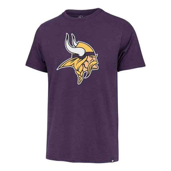 47 Brand, LLC Apparel NFL Adult Minnesota Vikings Purple '47 Brand Imprint Franklin Team Logo T-Shirt - Men's