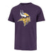 47 Brand, LLC Apparel NFL Adult Minnesota Vikings Purple '47 Brand Imprint Franklin Team Logo T-Shirt - Men's
