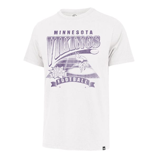 47 Brand, LLC Apparel NFL Adult Minnesota Vikings White Out '47 Brand Regional Franklin Logo T-Shirt - Men's