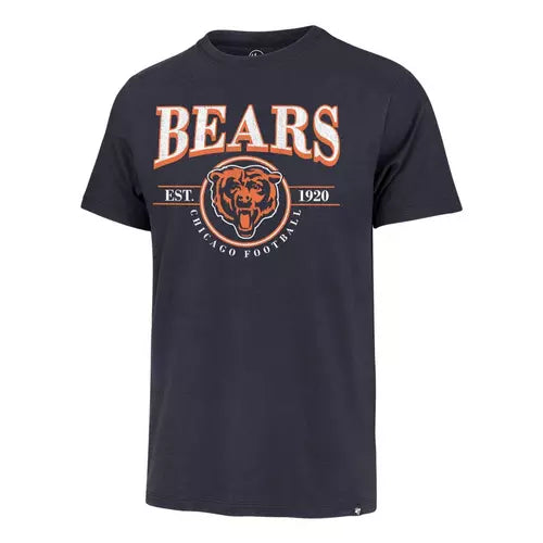47 Brand, LLC Apparel NFL CHICAGO BEARS ATLAS BLUE DELUXIA FRANKLIN MENS TEE