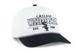 47 Brand, LLC Hats MLB ADJ / White/ Black Adult Chicago White Sox '47 White Roscoe 2 Tone Hitch Adjustable Snapback Hat - Men's