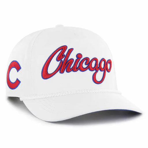 47 Brand, LLC Hats MLB ADJ / White/ Blue Adult Chicago Cubs '47 White Roscoe 2 Tone Hitch Adjustable Snapback Hat - Men's