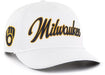 47 Brand, LLC Hats MLB ADJ / White/ Blue Adult Milwaukee Brewers '47 White Roscoe 2 Tone Hitch Adjustable Snapback Hat - Men's (Copy)