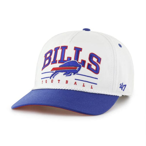 47 Brand, LLC Hats NFL ADJ Adult Buffalo Bills '47 White/Blue Roscoe 2 Tone Hitch Adjustable Snapback Hat - Men's