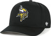 47 Brand, LLC Hats NFL ADJ / Black Adult Minnesota Vikings '47 Black Logo Hitch Adjustable Snapback Hat - Men's