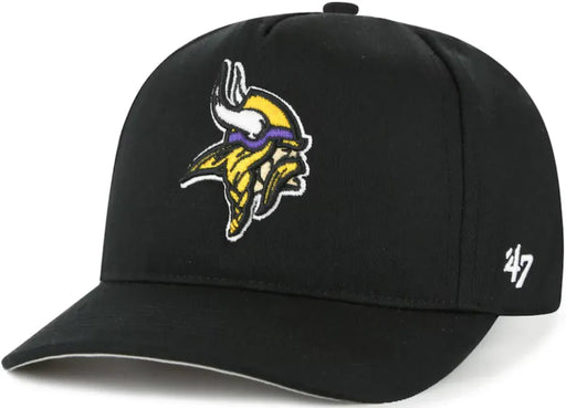 47 Brand, LLC Hats NFL ADJ / Black Adult Minnesota Vikings '47 Black Logo Hitch Adjustable Snapback Hat - Men's