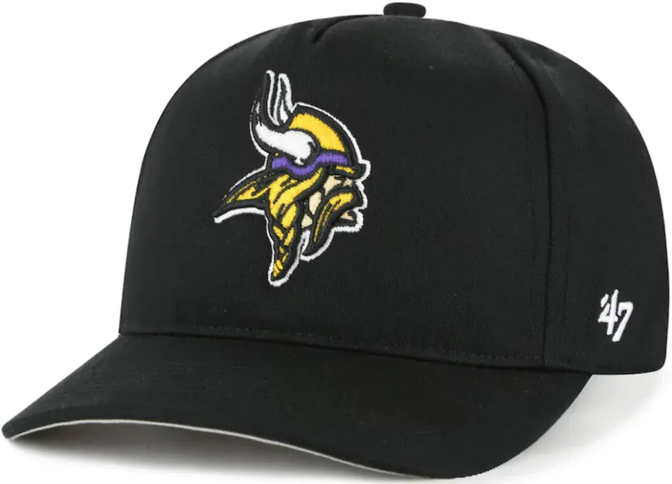 47 Brand, LLC Hats NFL ADJ / Black Adult Minnesota Vikings '47 Black Logo Hitch Adjustable Snapback Hat - Men's