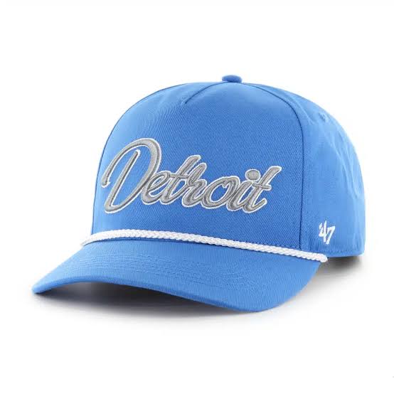 47 Brand, LLC Hats NFL ADJ Detroit Lions Blue Raz Overhand Hitch