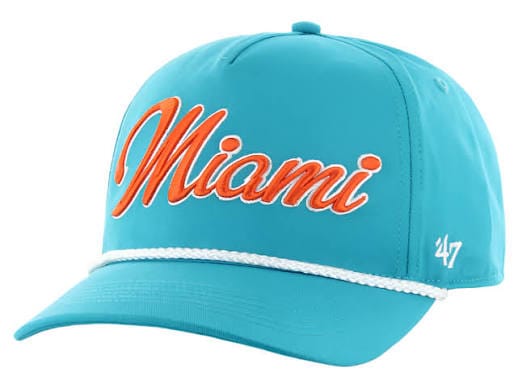47 Brand, LLC Hats NFL ADJ Miami Dolphins Neptune Overhand Hitch