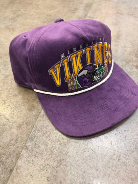47 Brand, LLC Hats NFL ADJ / Purple 47 Brand Suede GO BIG RF HITCH SNAPBACK - VIKINGS
