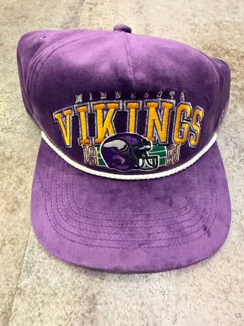 47 Brand, LLC Hats NFL ADJ / Purple 47 Brand Suede GO BIG RF HITCH SNAPBACK - VIKINGS