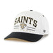 47 Brand, LLC Hats NFL ADJ / White/ Black Adult New Orleans Saints '47 White/Black Roscoe 2 Tone Hitch Adjustable Snapback Hat - Men's