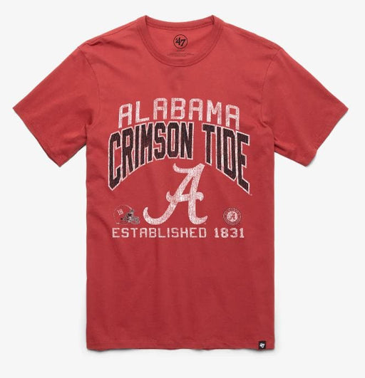 47 Brand Shirts Adult Alabama Crimson Tide '47 Crimson Turned Up Franklin T Shirt - Men's