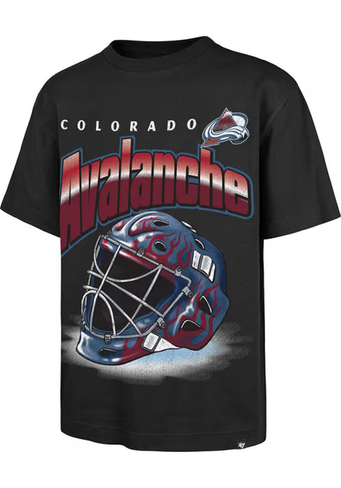 47 Brand Shirts Adult Colorado Avalanche '47 Black Netminder Foundation T Shirt - Men's